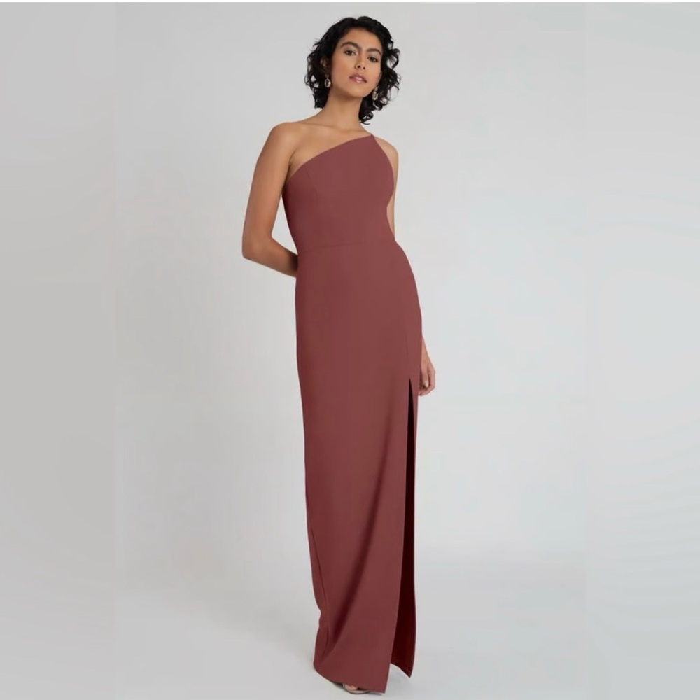 Jenny Yoo Aubrey Dress in Cinnamon Rose Size 10